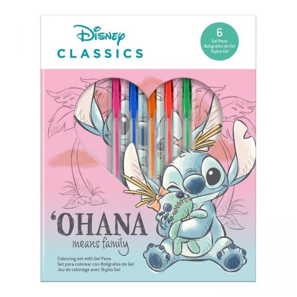 set papelería stitch
